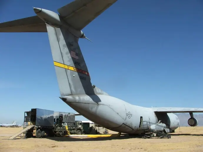 Demo of a C-141 with 2nd Generation contaminant mitigation system.