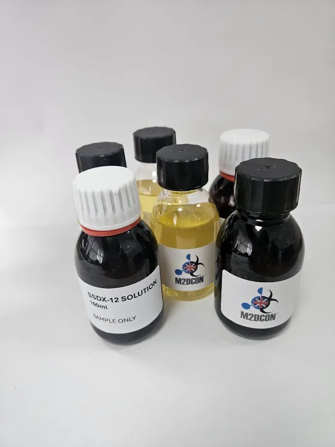 Bottles of SSDX-12.